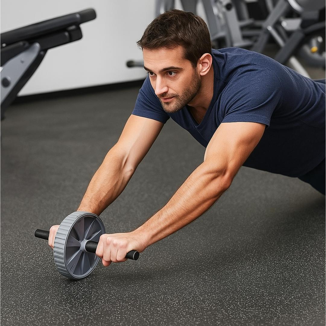 Roue Abdominale Compacte – Gainage & Puissance Noyau - AMKombat